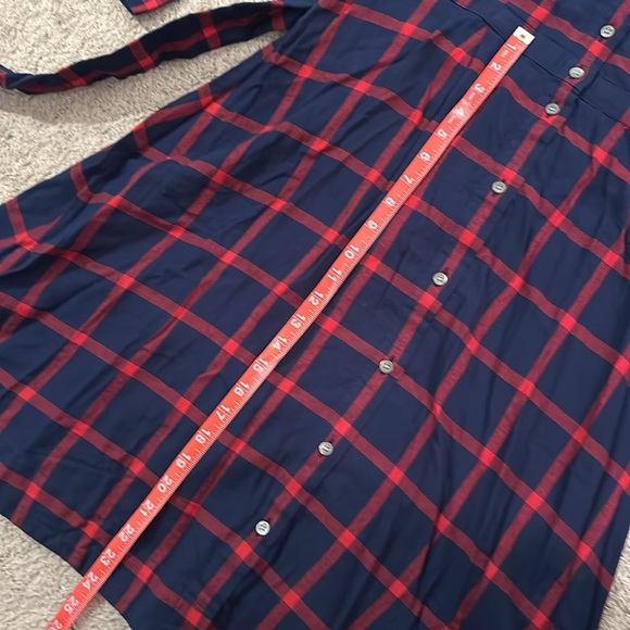 NWT J Crew Tie Waist Flannel Shirtdress 😍🤩 - Picture 12 of 16